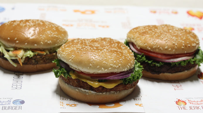 Plant-based vegan  Mushroom Burgers